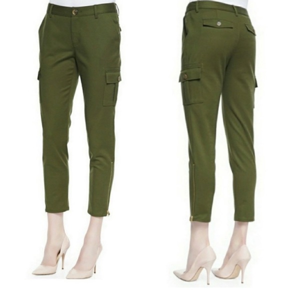 Kate Spade Skinny ankle zip cargo pants Size 2 - Picture 2 of 9